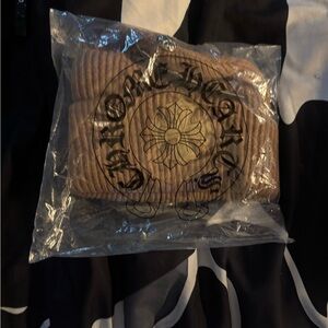 Chrome Hearts Tan Ribbed beanie